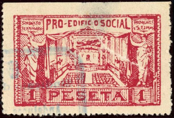 Spain Railway Workers Charity stamps sellos Pro Edificio Social vinetas Sindicato Ferroviario de Andaluces y Sur